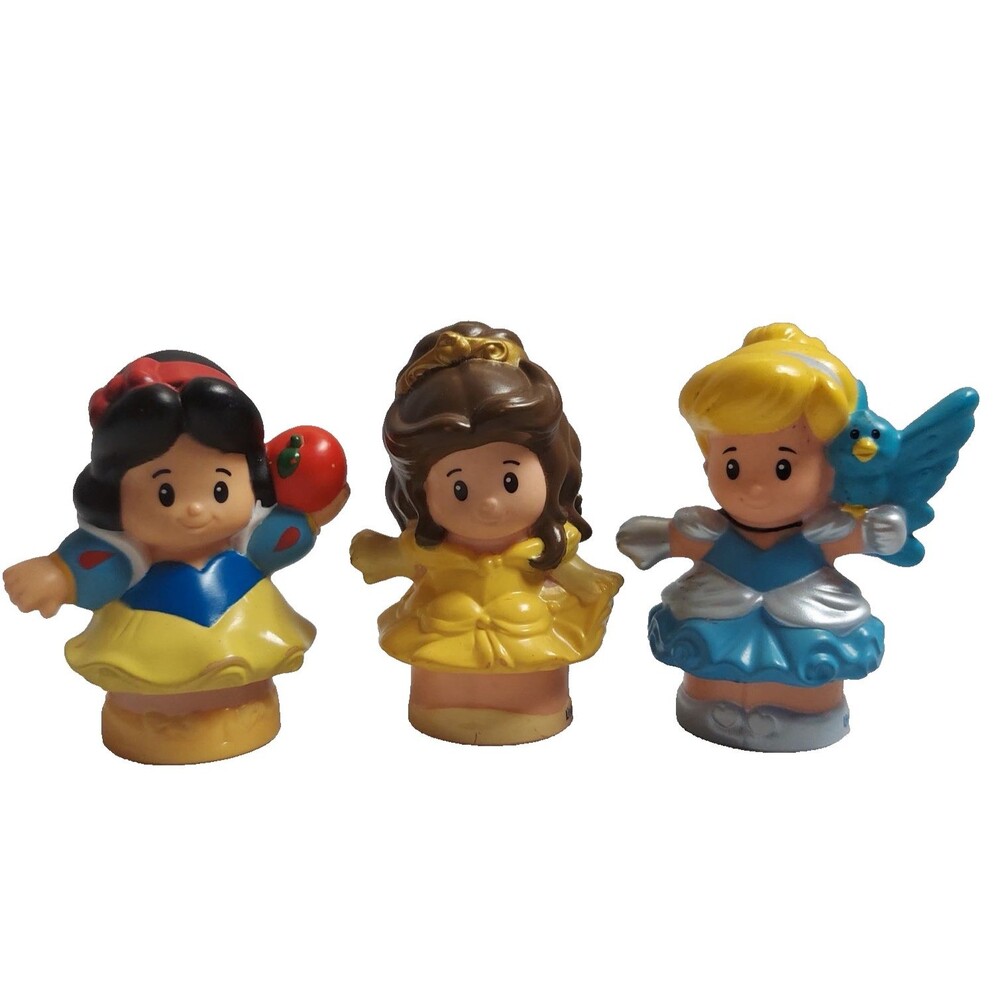 Little People Disney Princess Lot of 3 Figures Cinderella Snow White Belle